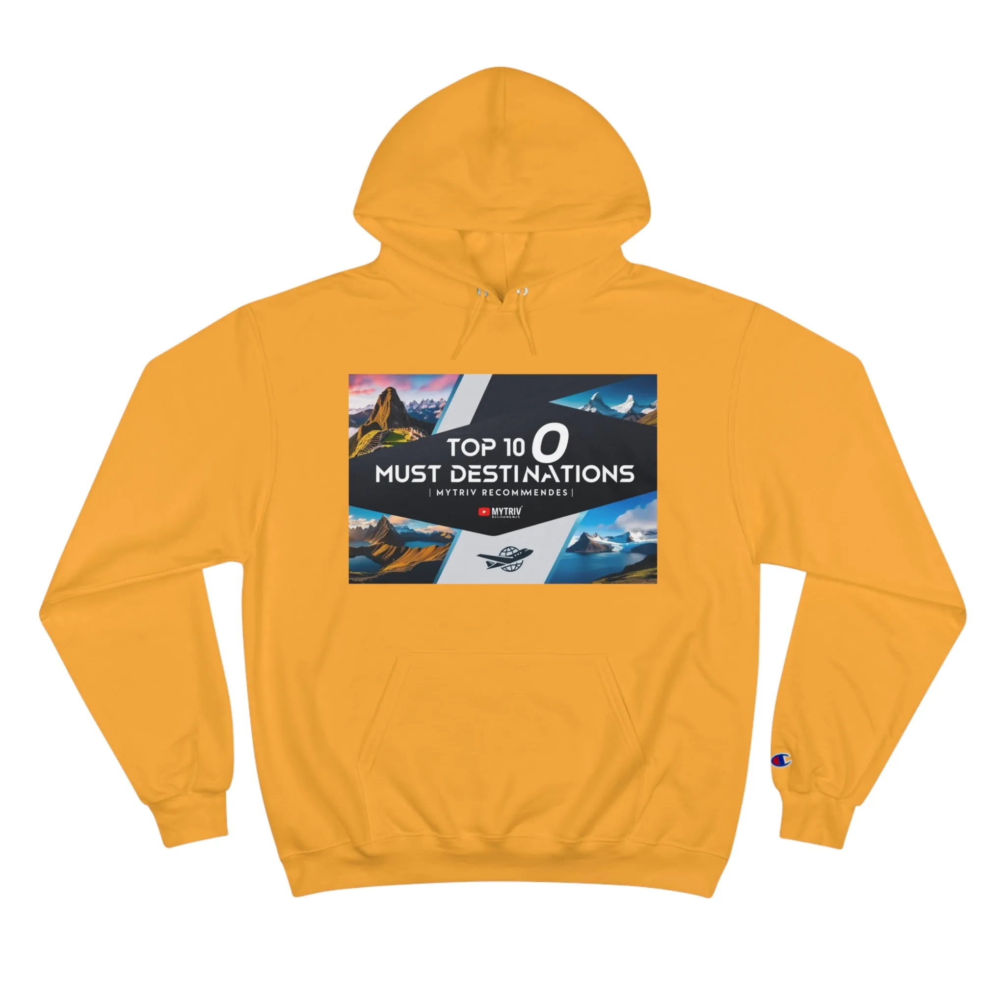 Explore the World Champion Hoodie - Travel Inspired Design