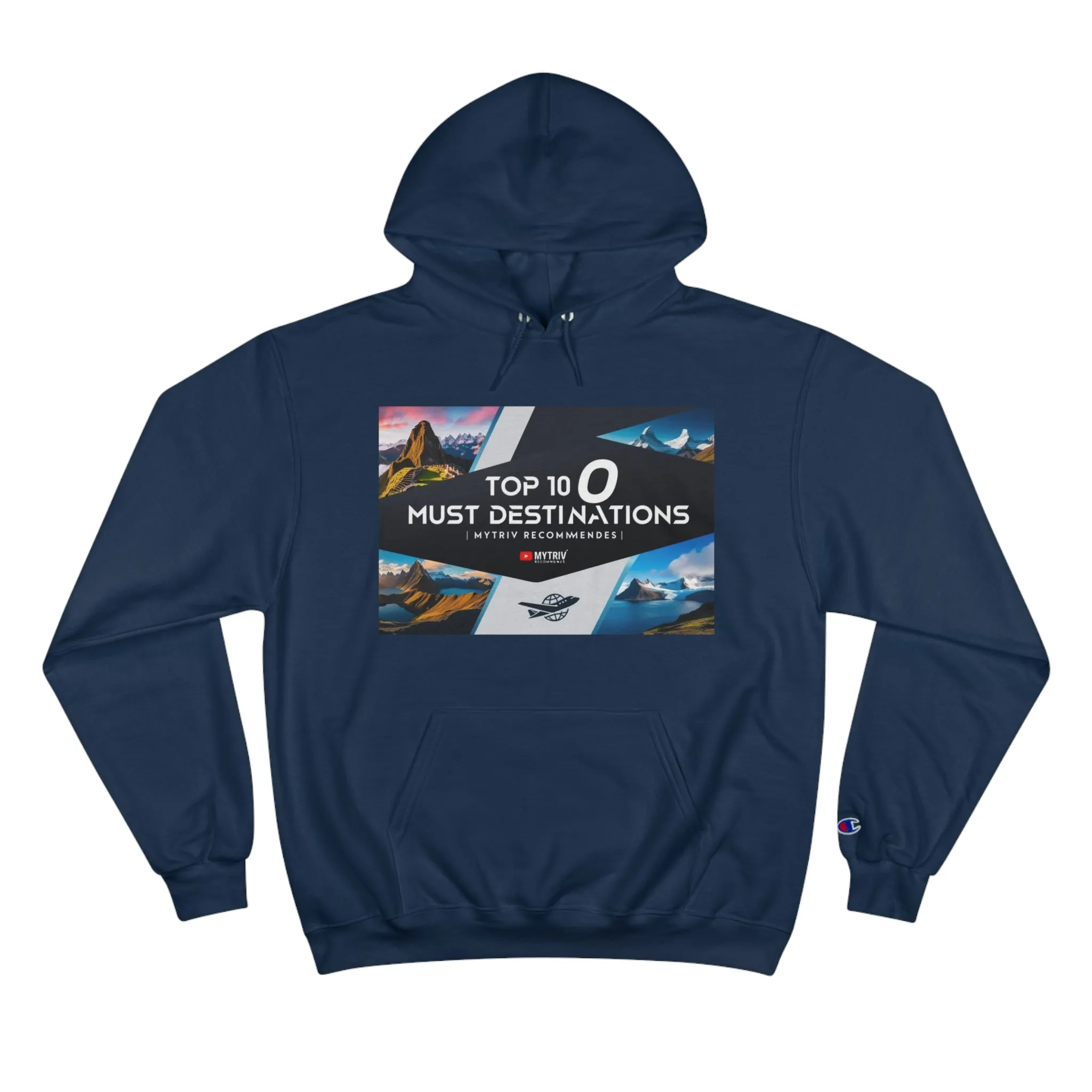 Explore the World Champion Hoodie - Travel Inspired Design