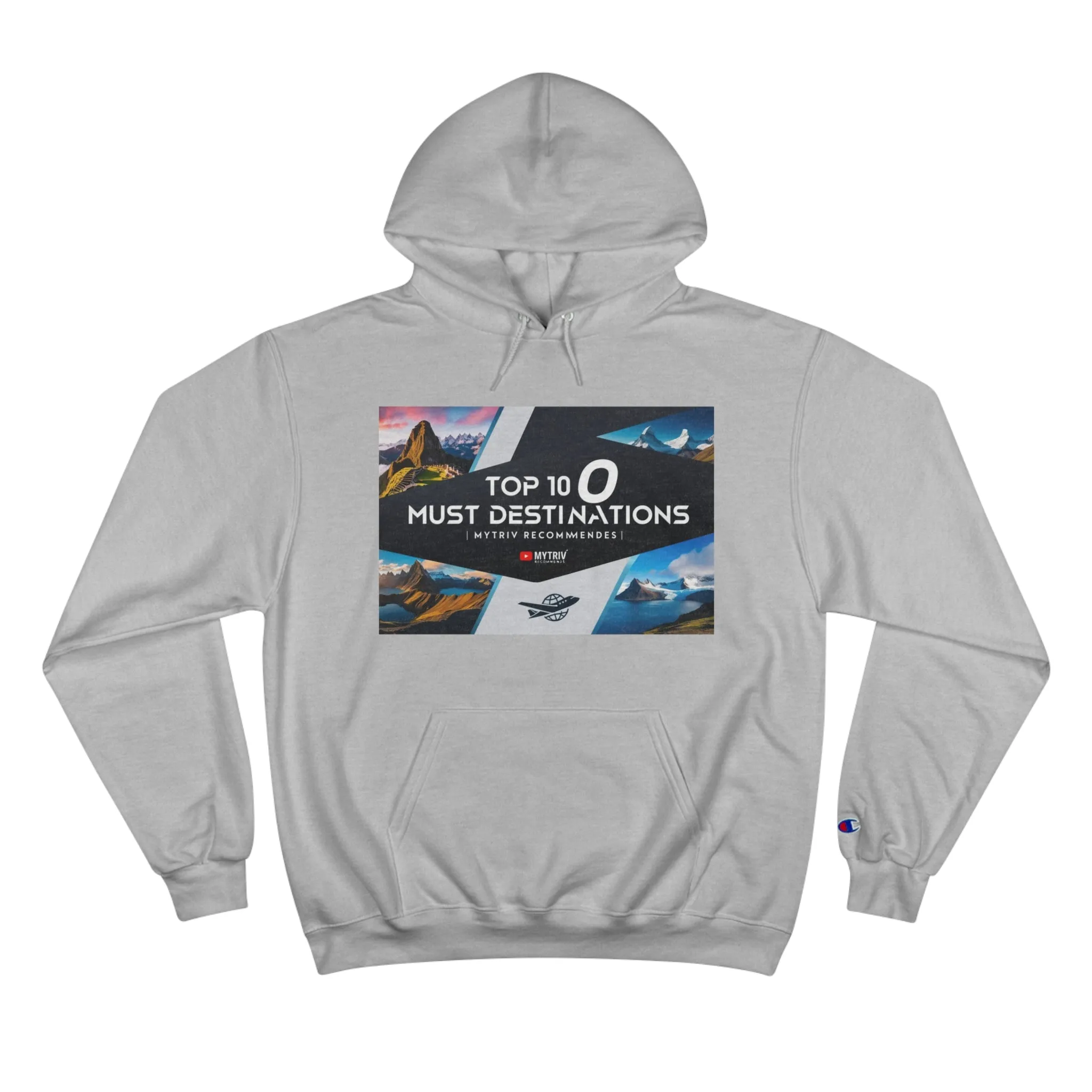 Explore the World Champion Hoodie - Travel Inspired Design