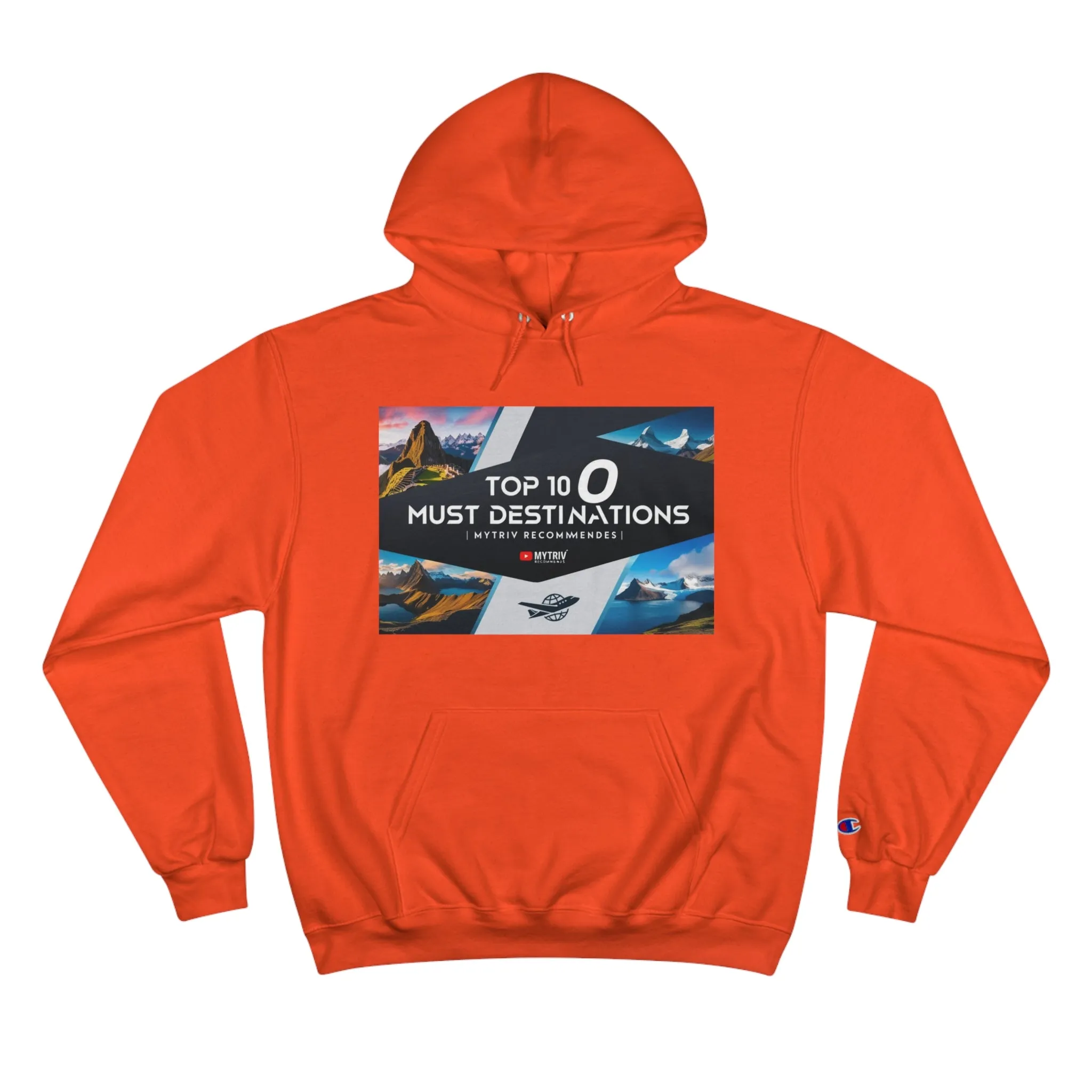 Explore the World Champion Hoodie - Travel Inspired Design