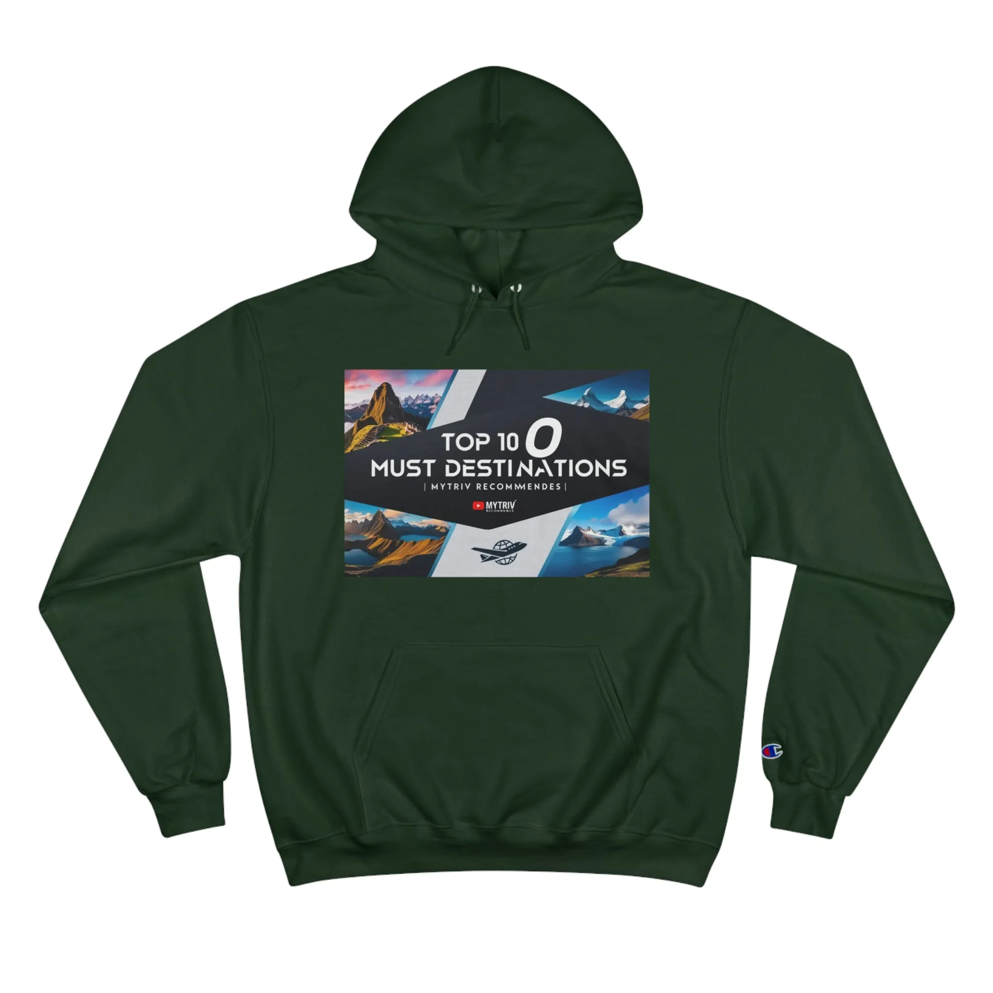 Explore the World Champion Hoodie - Travel Inspired Design