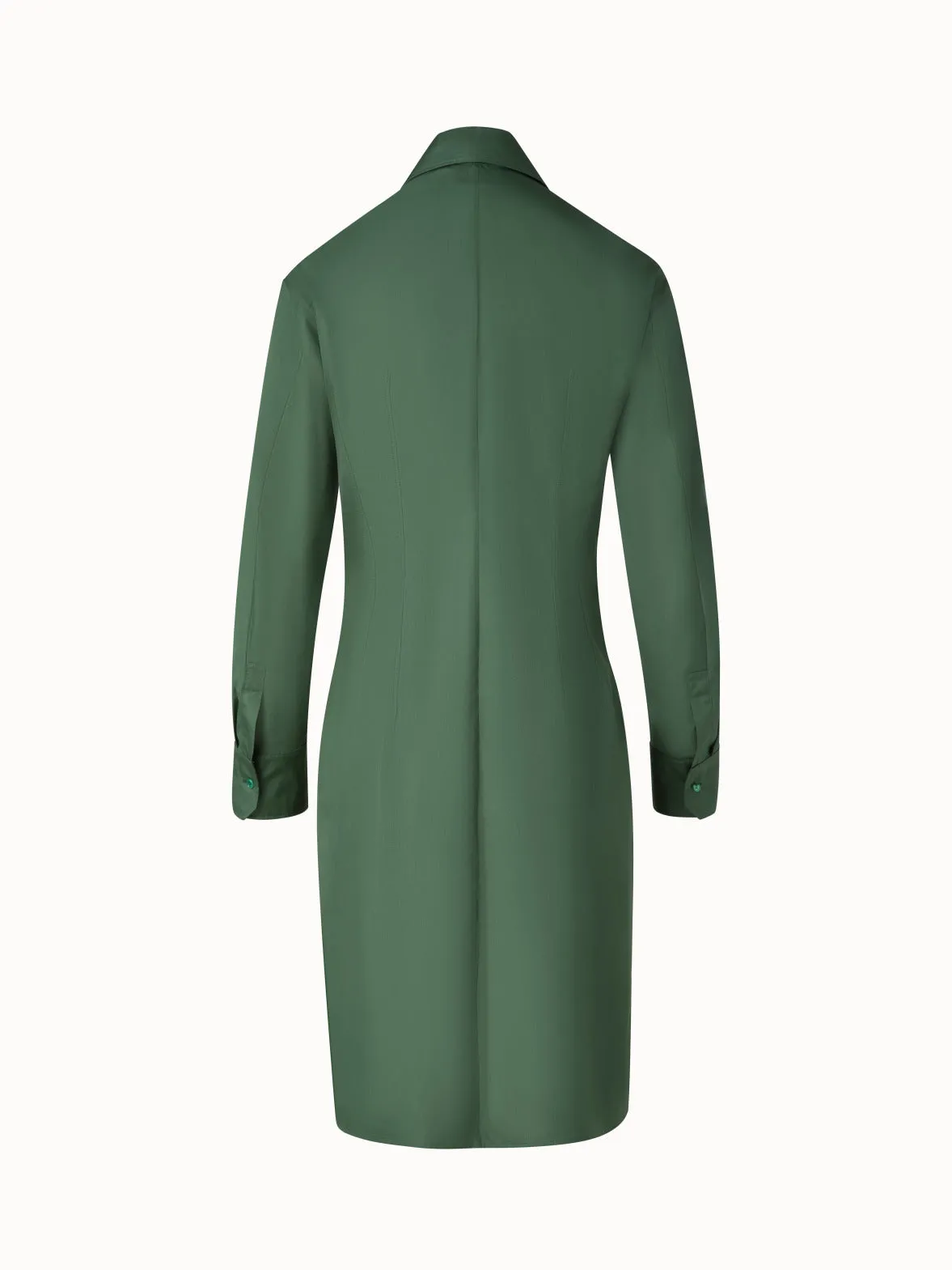 Fitted Cotton Shirt Dress