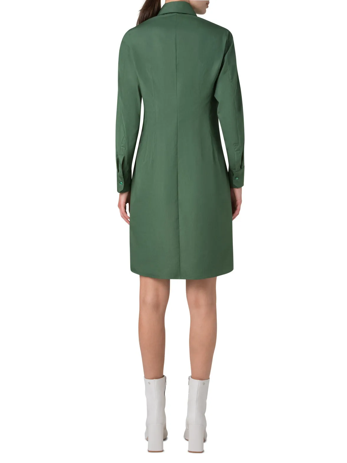 Fitted Cotton Shirt Dress