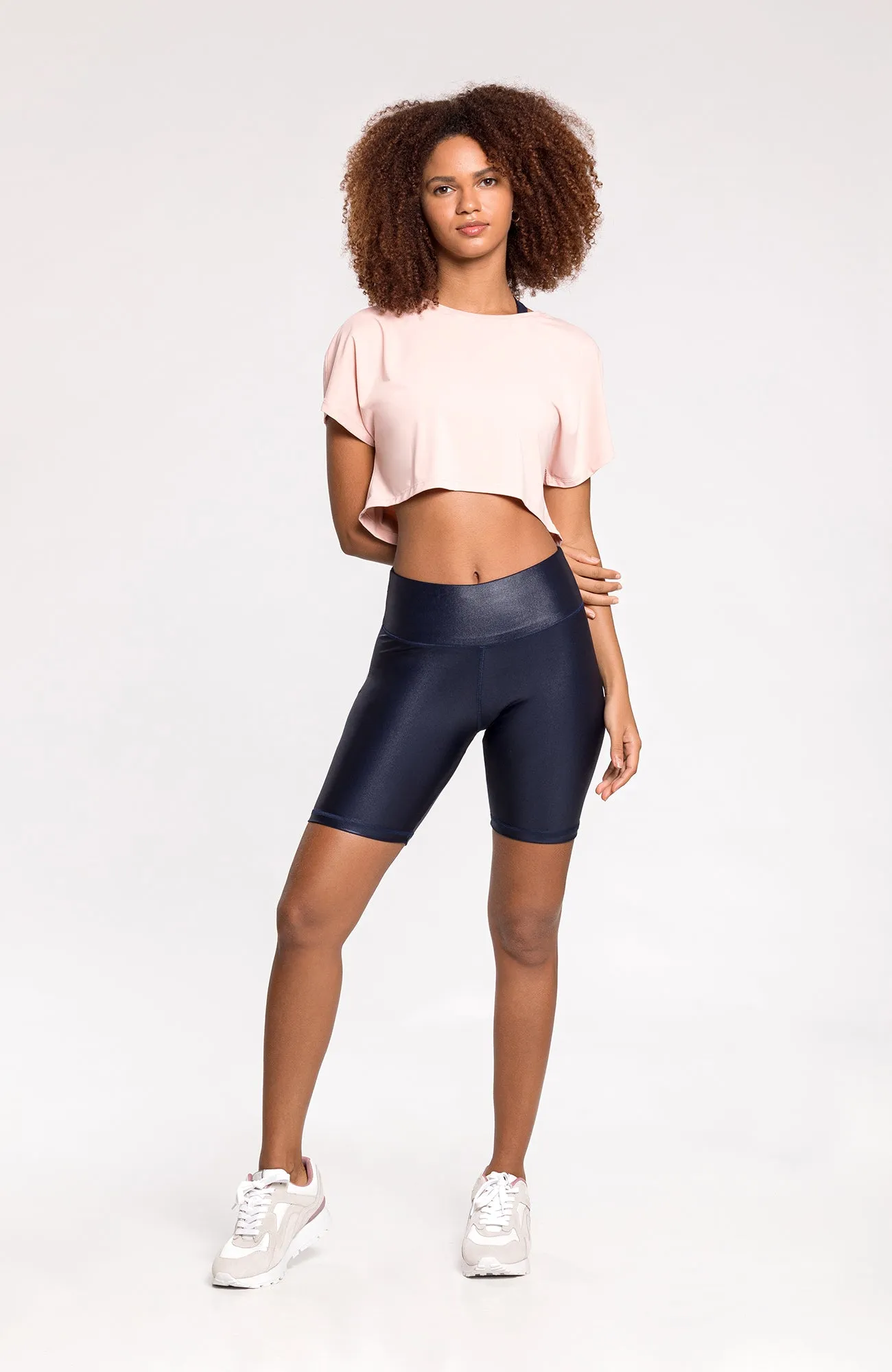 Fluity Cropped RioAir™ Short Sleeve Nude