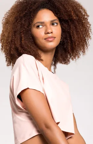 Fluity Cropped RioAir™ Short Sleeve Nude