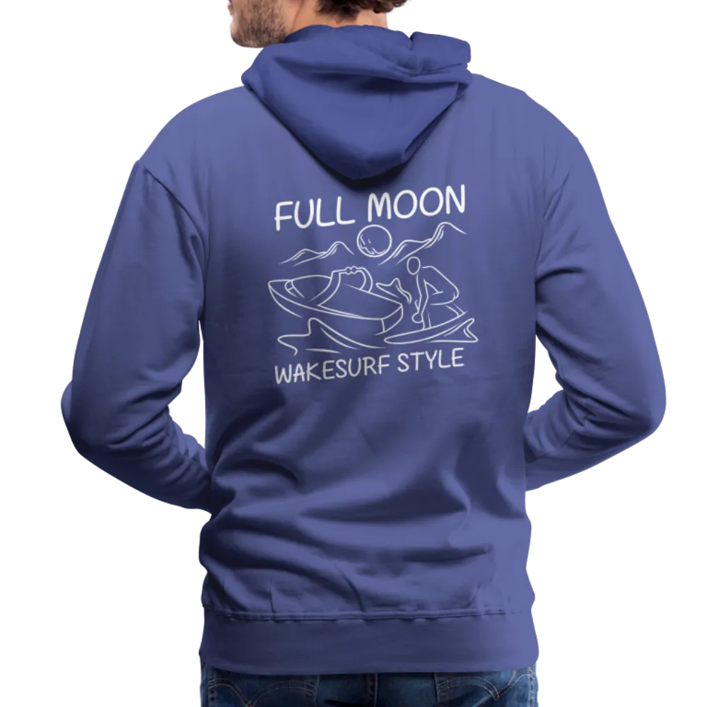 Full Moon Wakesurf Style Men’s Premium Hoodie