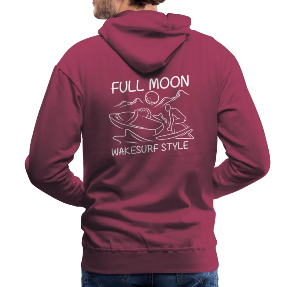 Full Moon Wakesurf Style Men’s Premium Hoodie