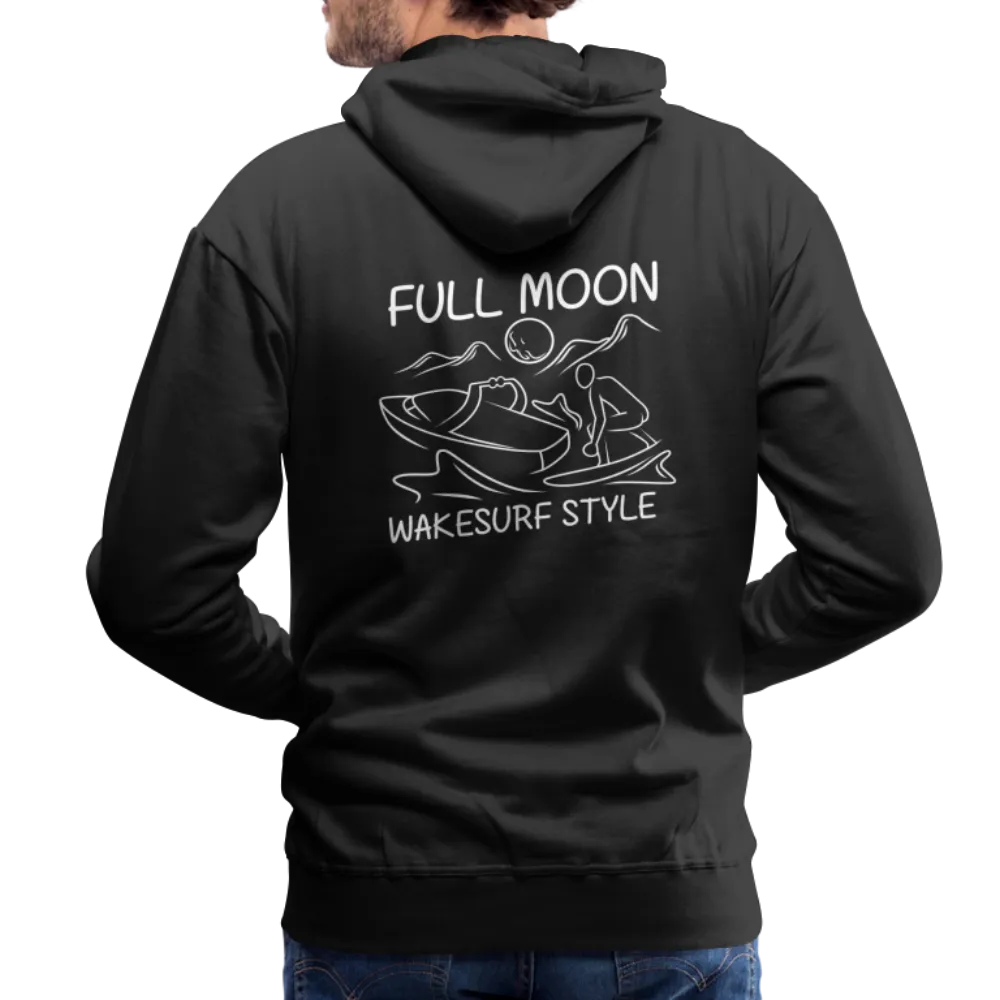 Full Moon Wakesurf Style Men’s Premium Hoodie