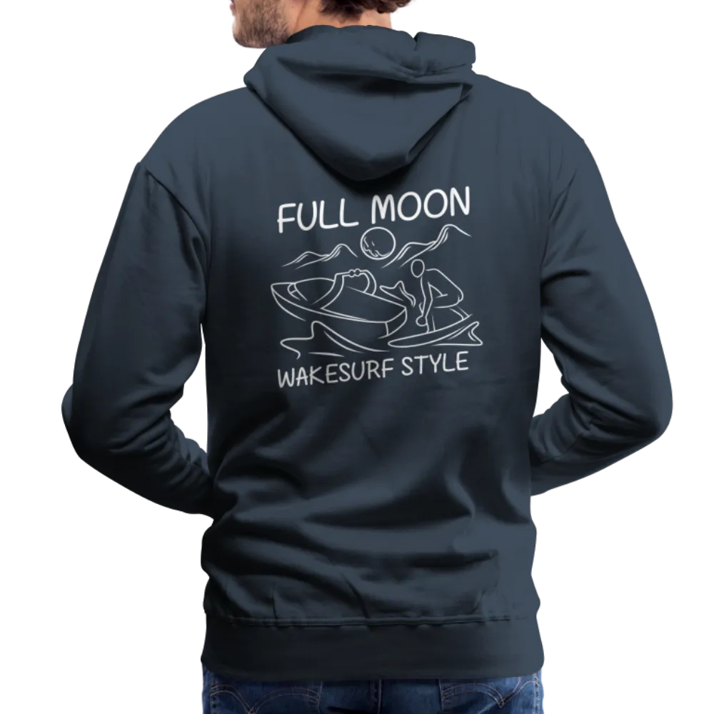 Full Moon Wakesurf Style Men’s Premium Hoodie