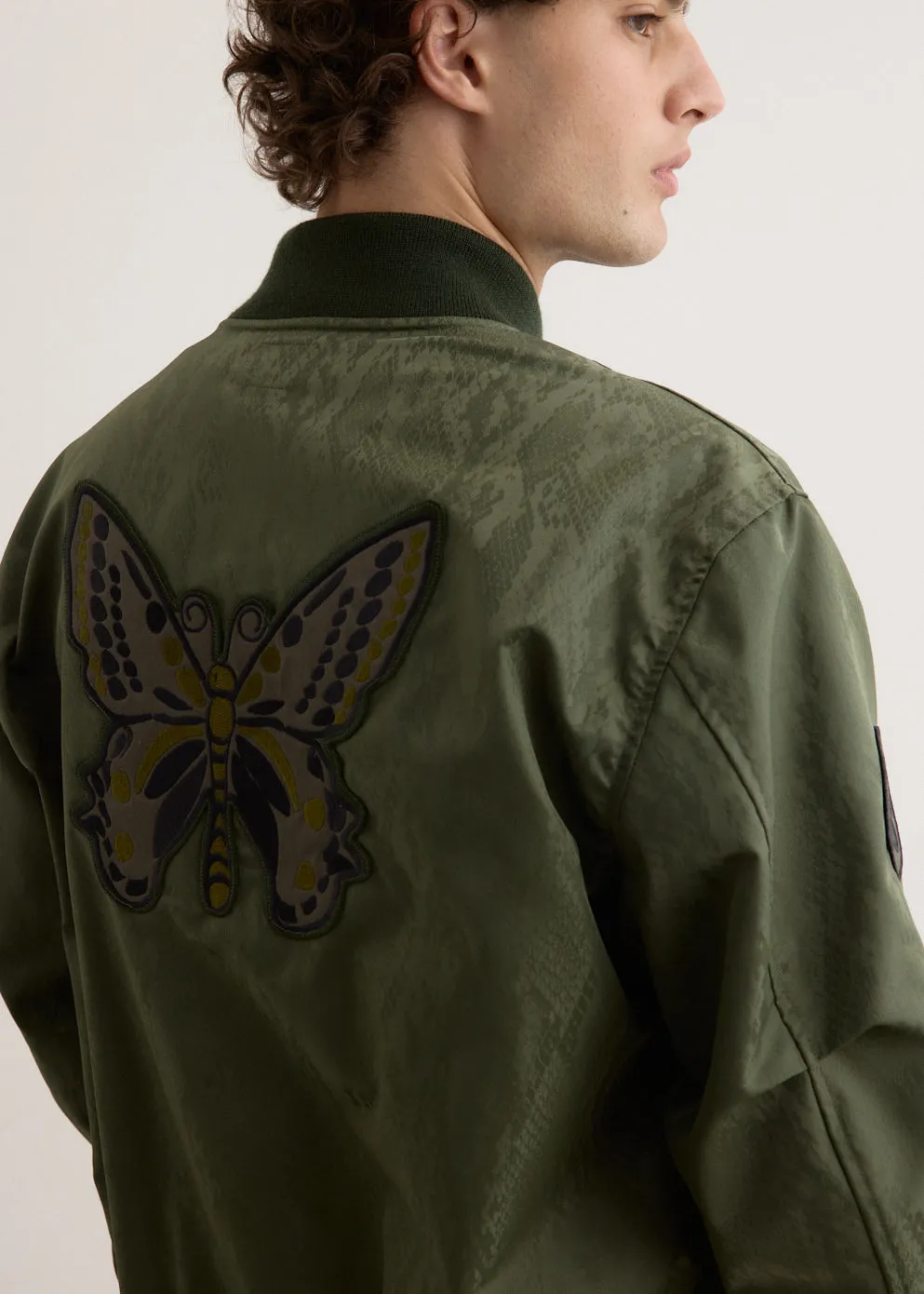 G-8 Jacket - Python Jacquard Sateen