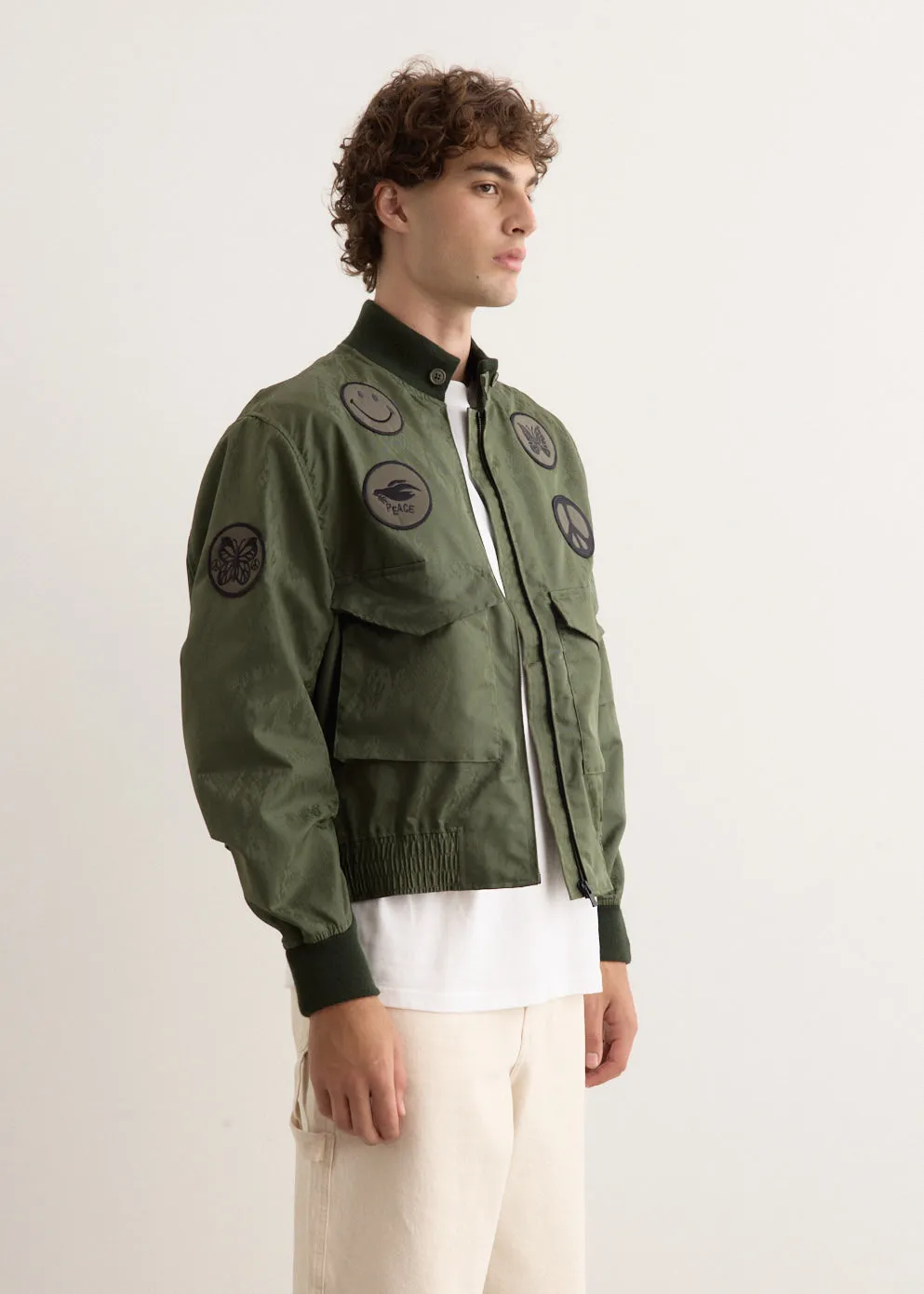 G-8 Jacket - Python Jacquard Sateen