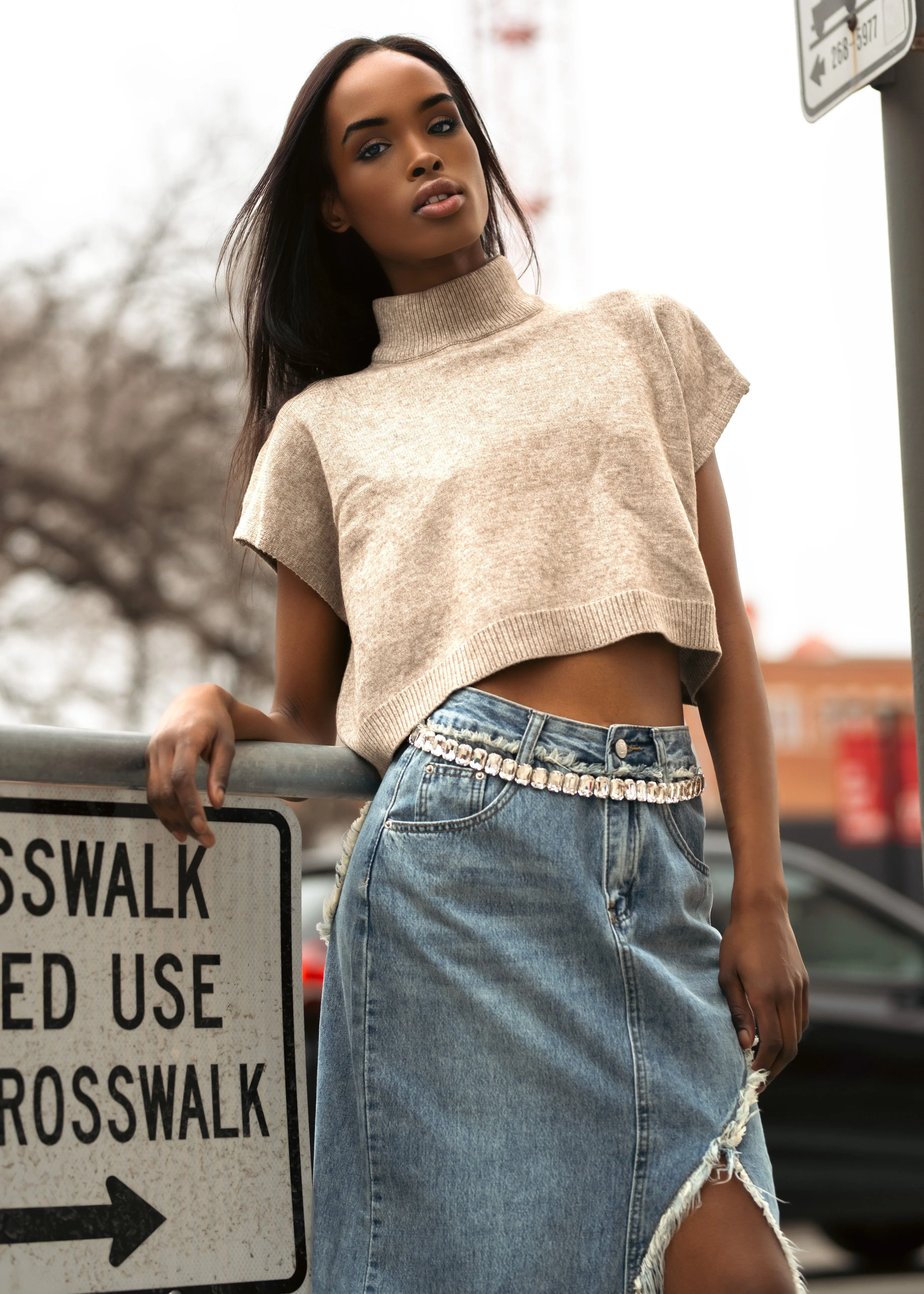 Gemstone Layered Chain Belt