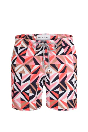 Geometric Print Swim Shorts