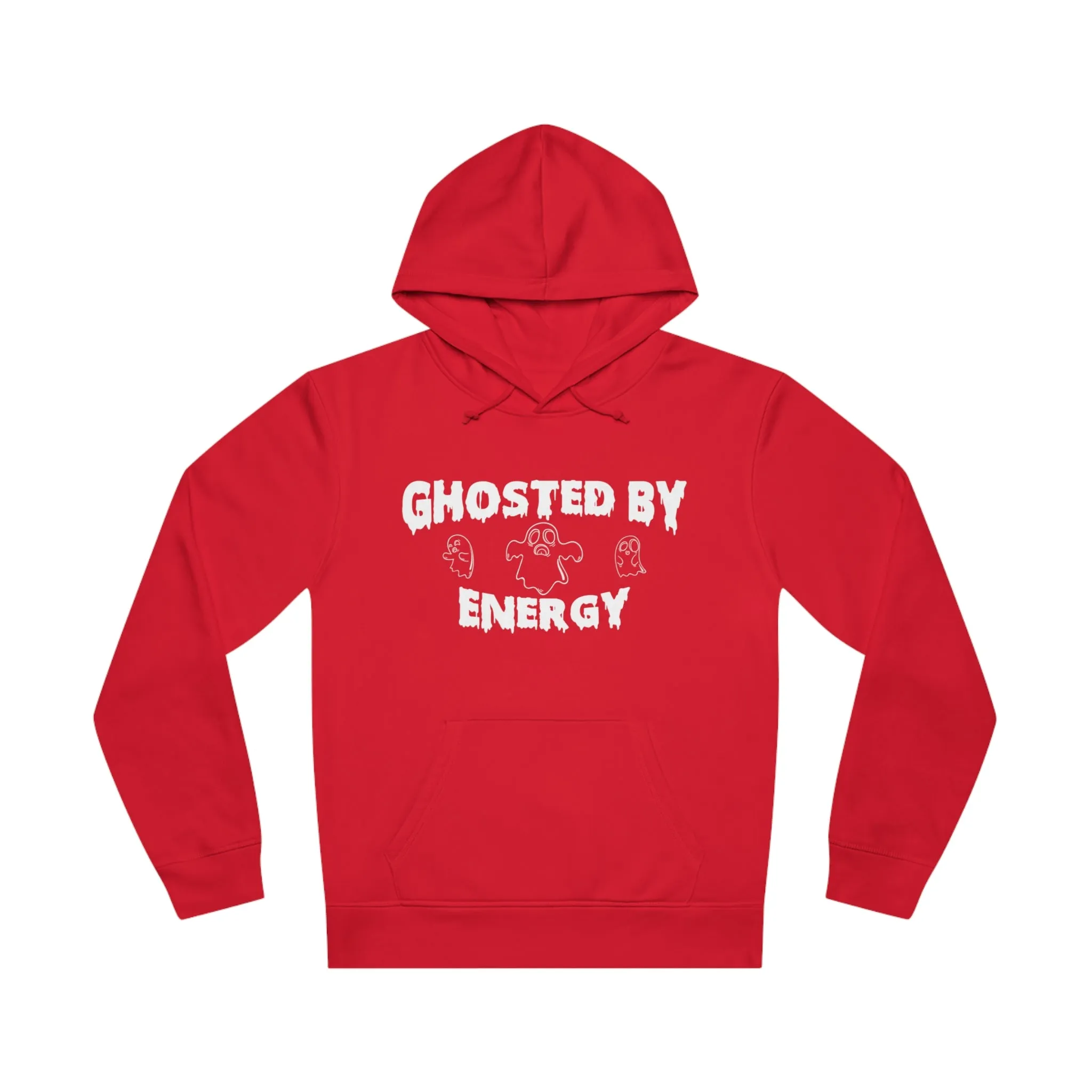 Ghosted by Energy with Spooky Ghosts, Unisex Organic Drummer Hoodie, Printed