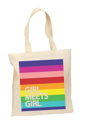 GIRL MEETS GIRL® Pride Script Tote