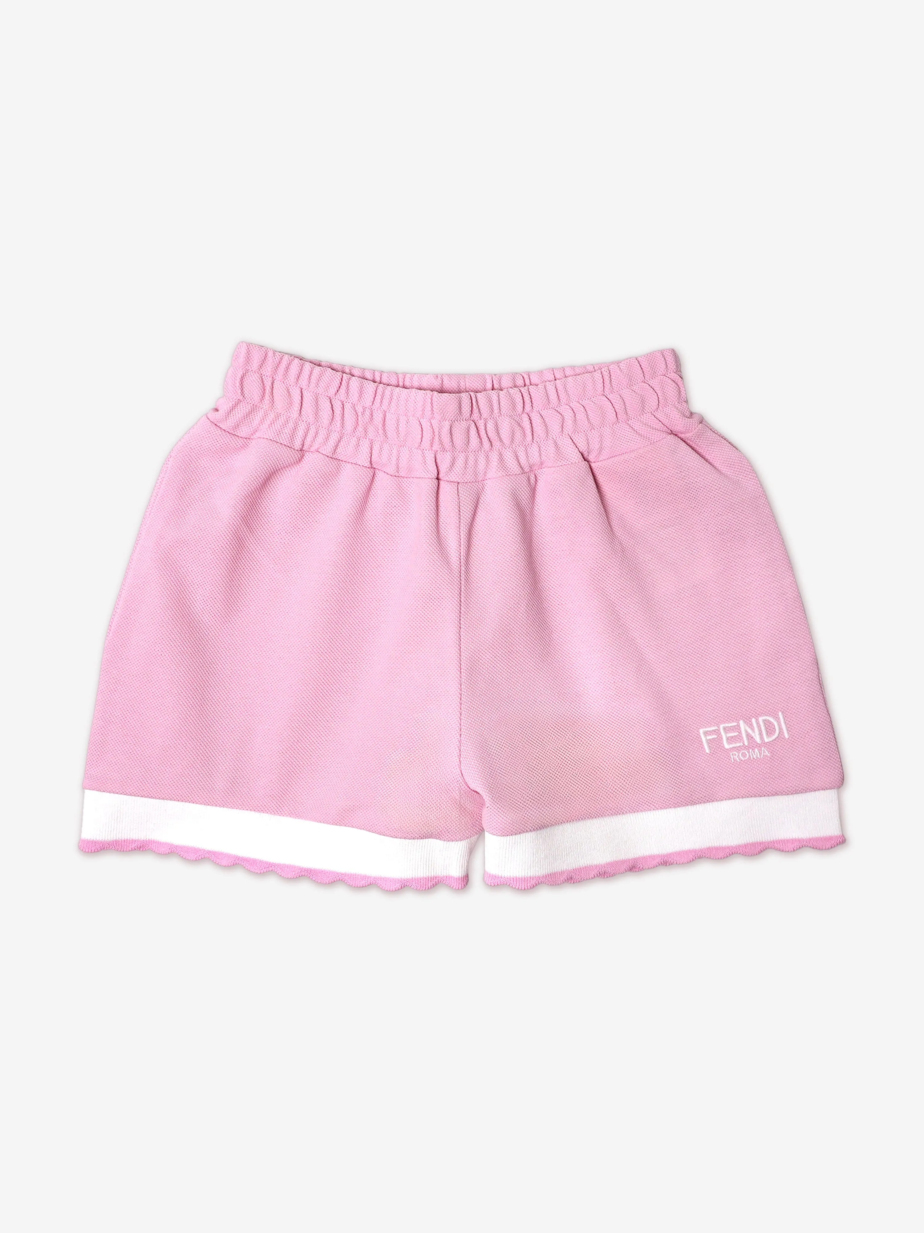 Girls Logo Shorts in Pink