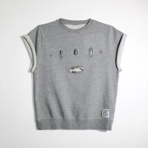 Gray Face Sweatshirt