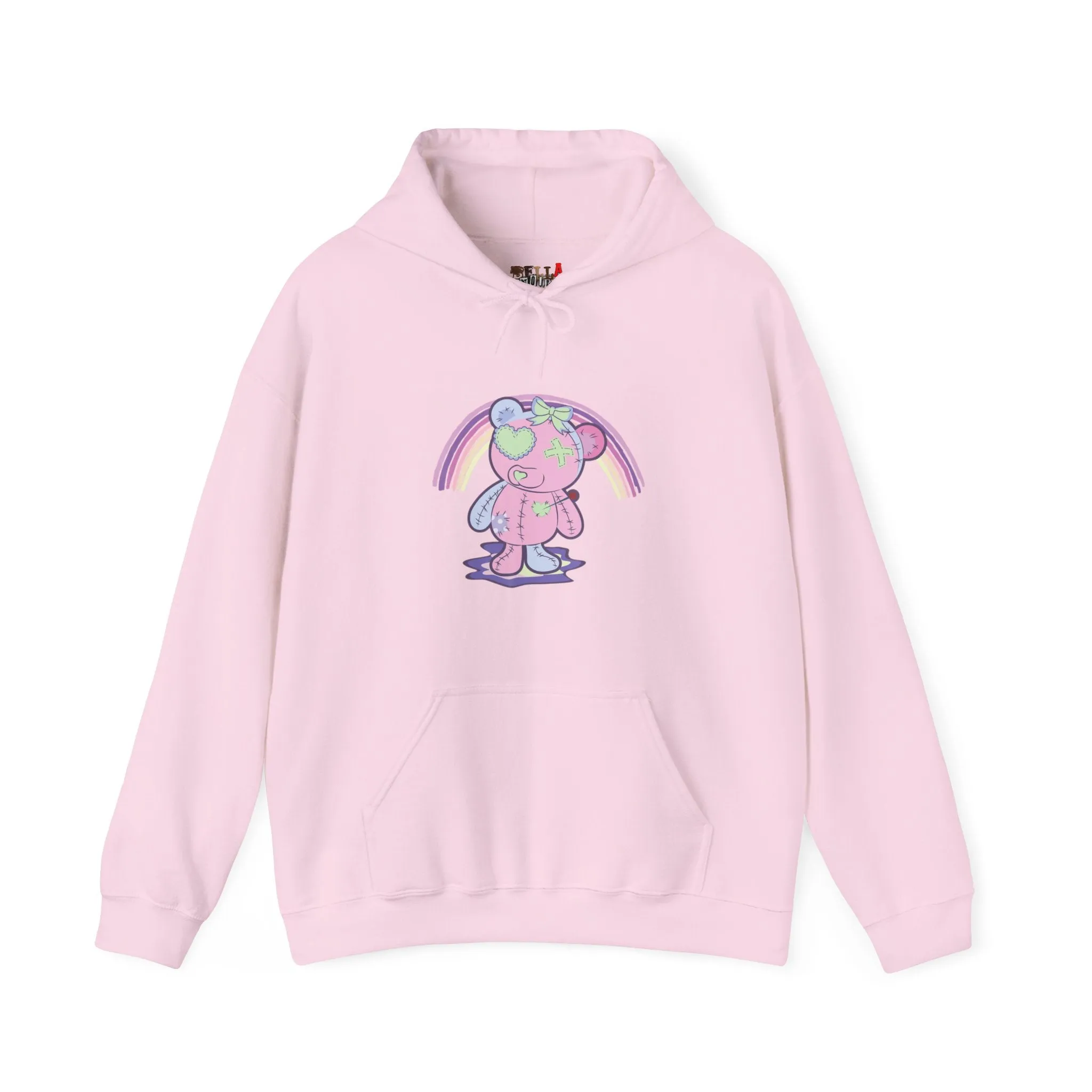Green Heart Eye Teddy Bear Hoodie