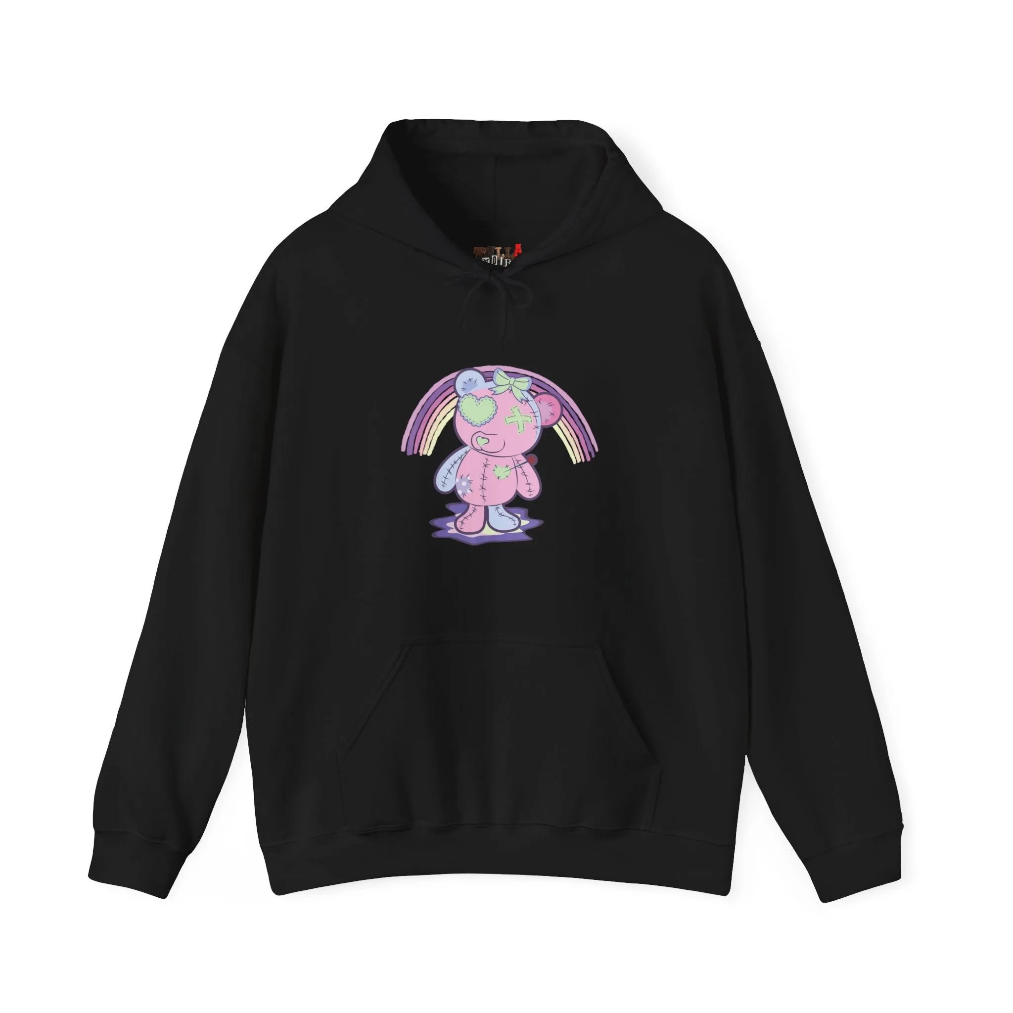 Green Heart Eye Teddy Bear Hoodie