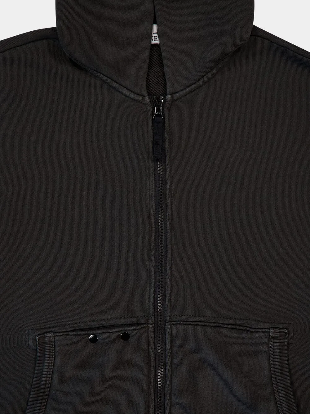 Grey Organic Cotton Zip Sweatshirt