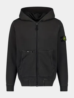 Grey Organic Cotton Zip Sweatshirt