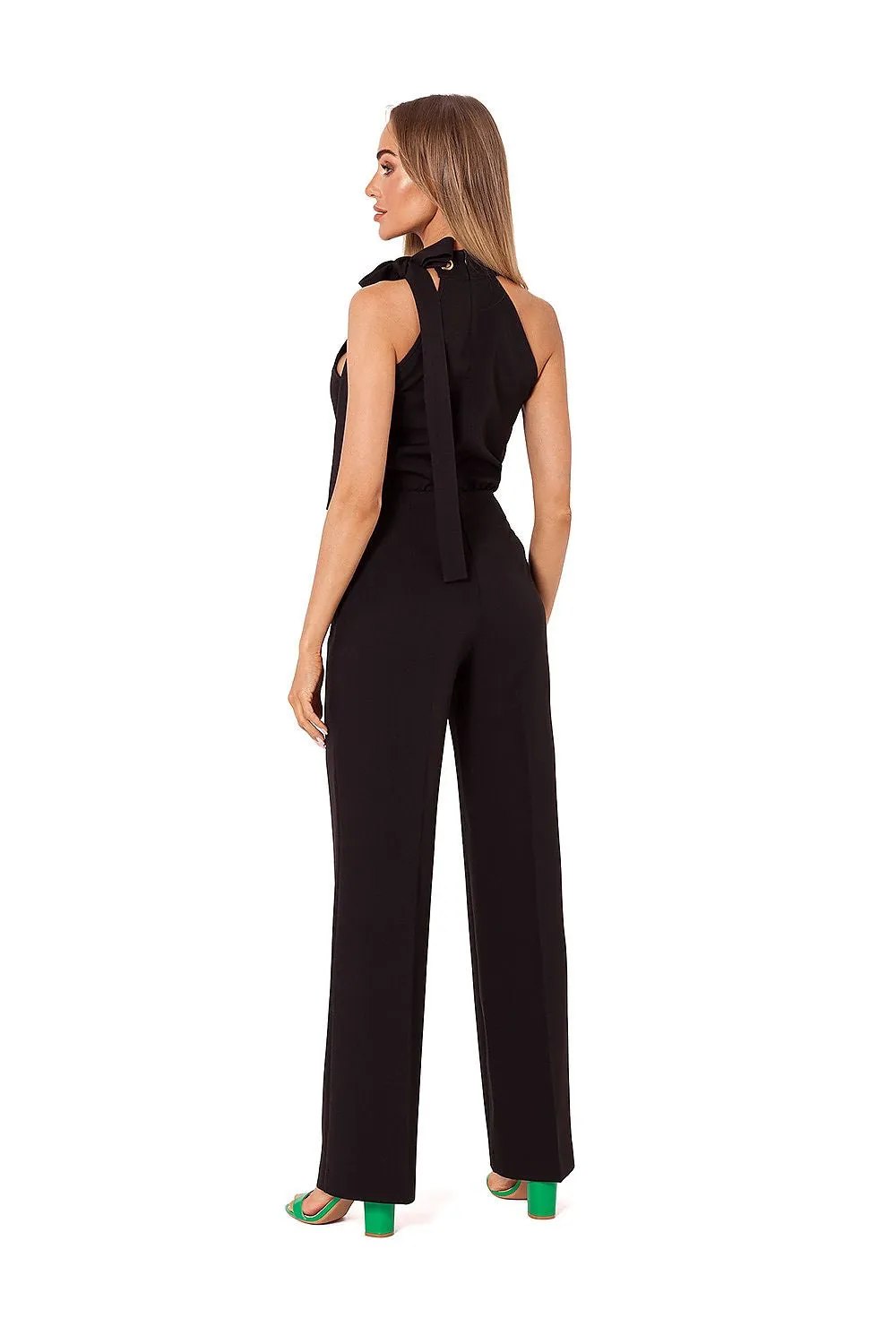 Halter Neck Tailored Pantsuit