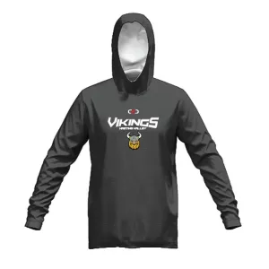 Hastings Valley Vikings Stock Cotton Fleece Hoodie Dark Grey Marle