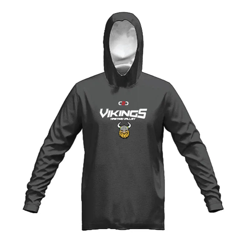 Hastings Valley Vikings Stock Cotton Fleece Hoodie Dark Grey Marle