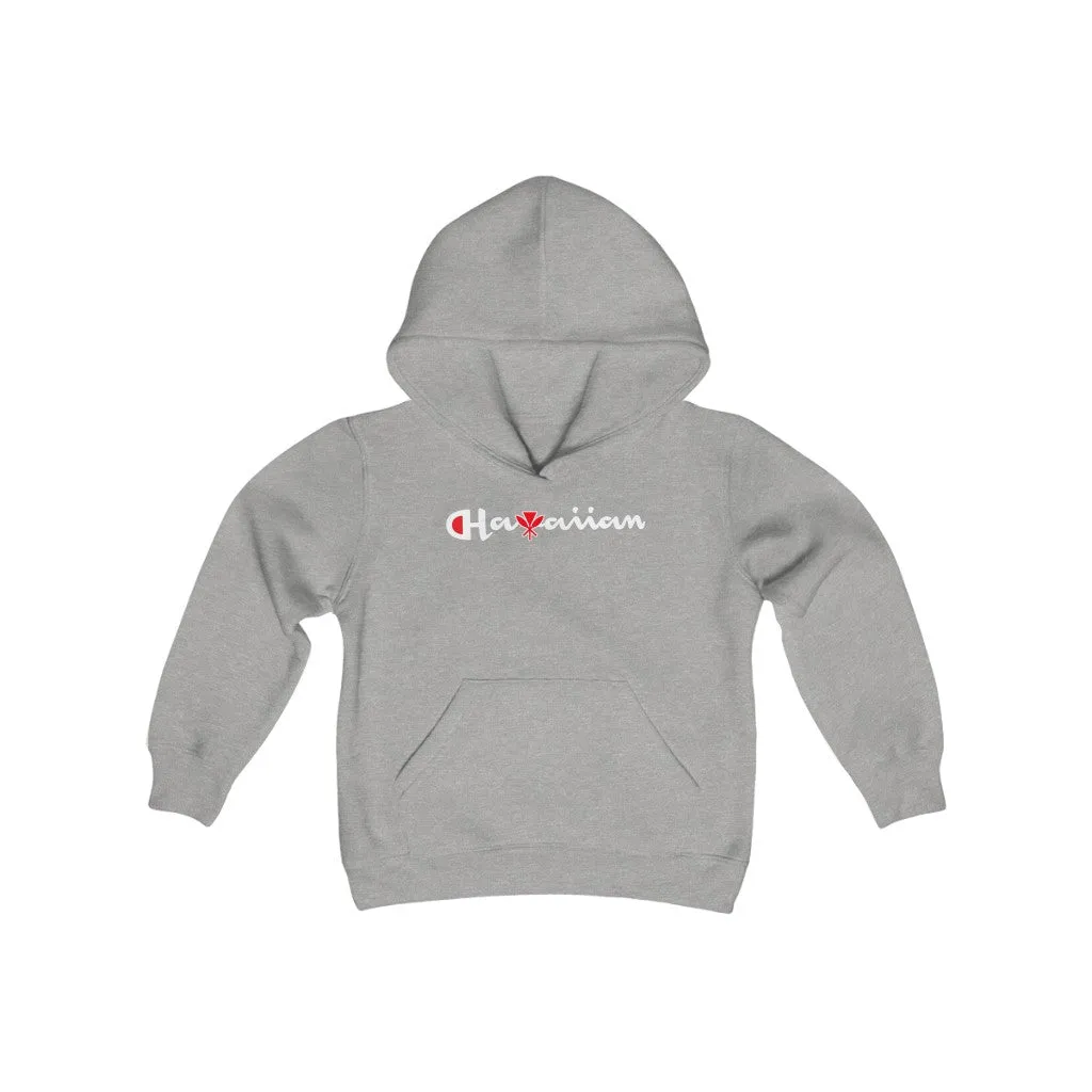 Hawaiian Kanaka  Kids Youth Heavy Blend Hooded Sweatshirt