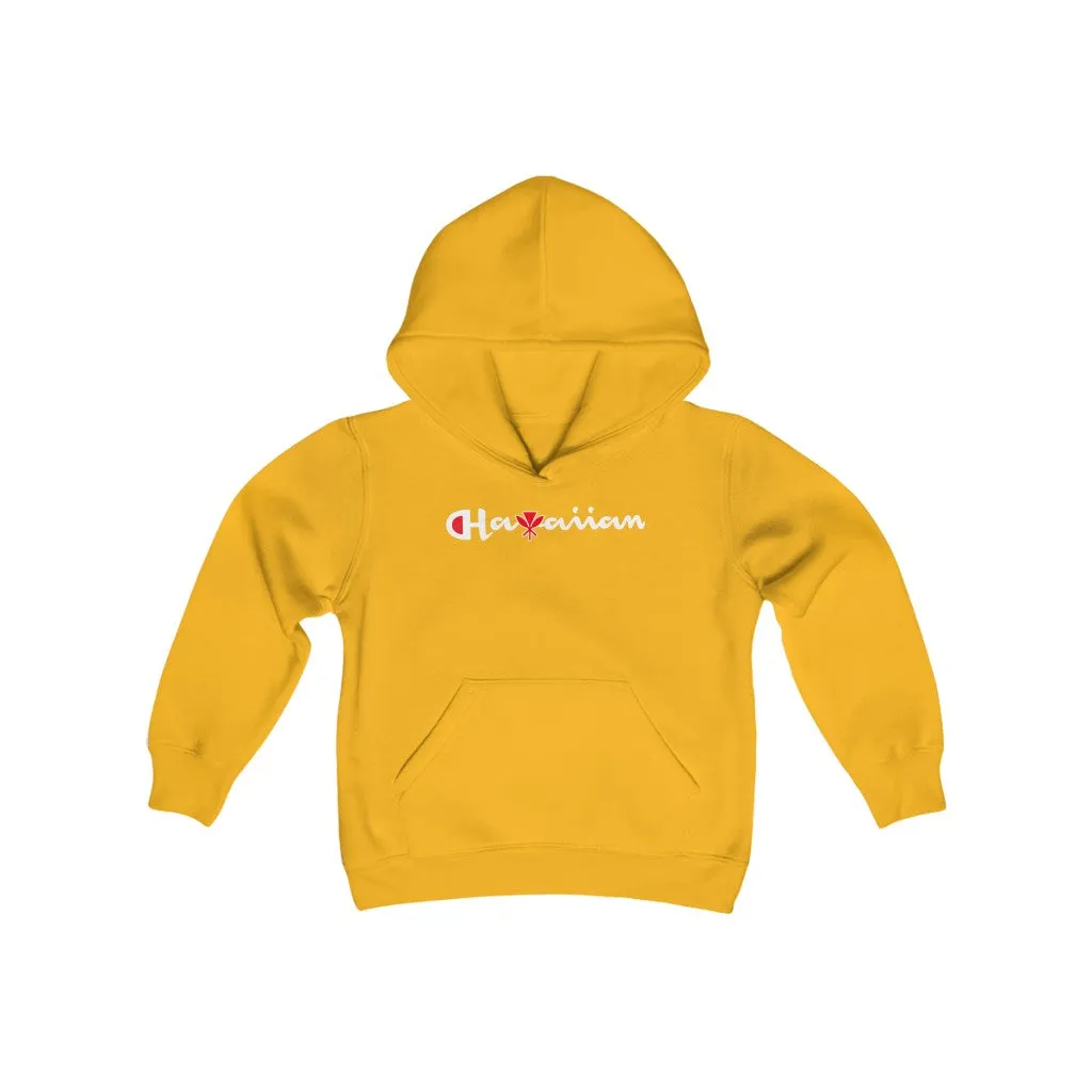Hawaiian Kanaka  Kids Youth Heavy Blend Hooded Sweatshirt