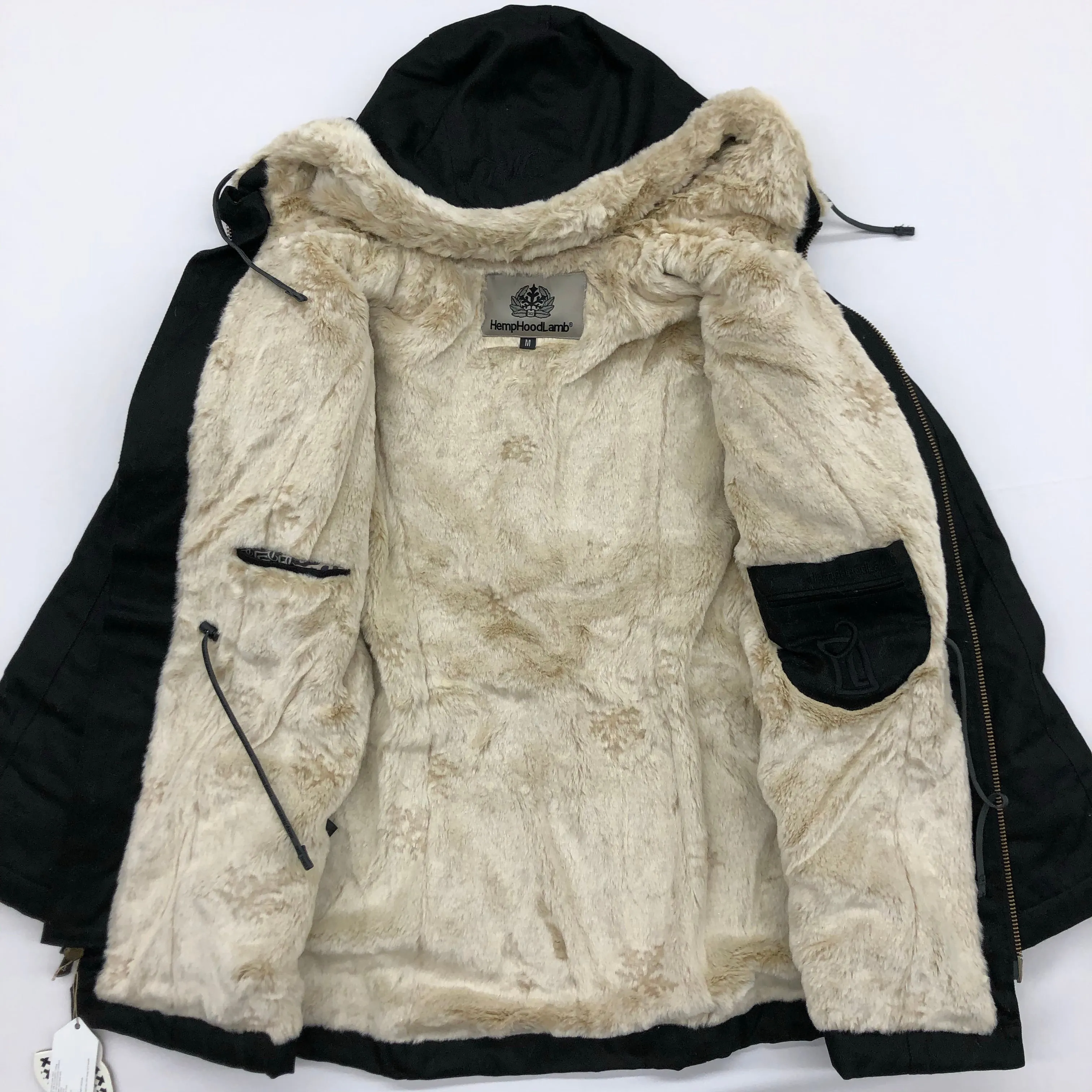 Hemp Hoodlamb Jacket- Ladies Classic Black
