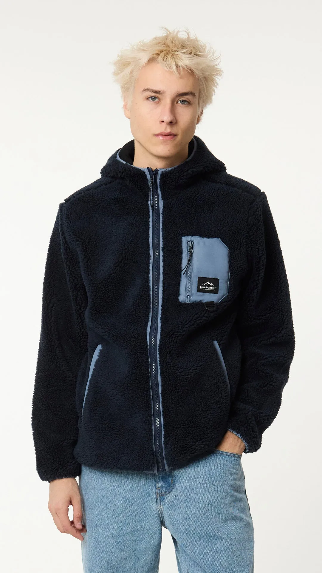 HOODIE POLAR CAVE AZUL MARINO