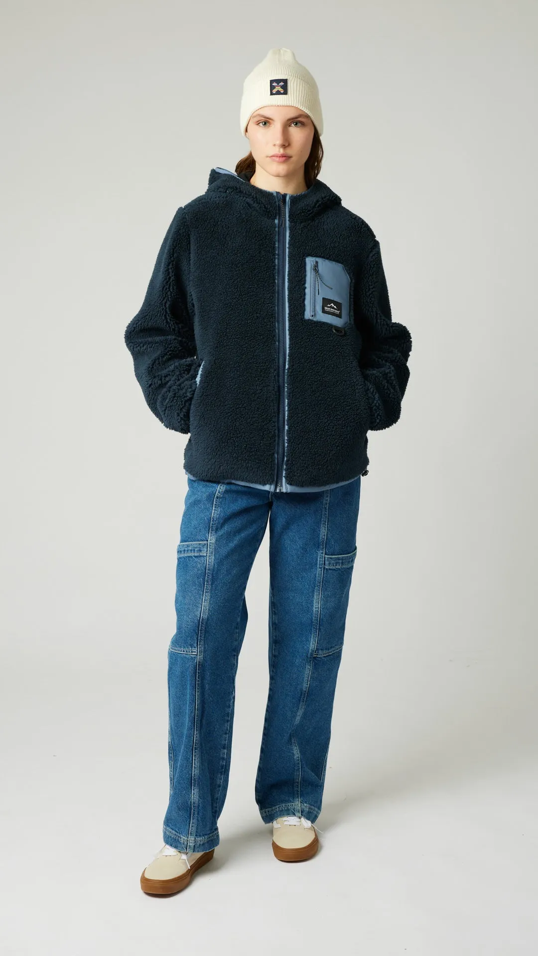 HOODIE POLAR CAVE AZUL MARINO