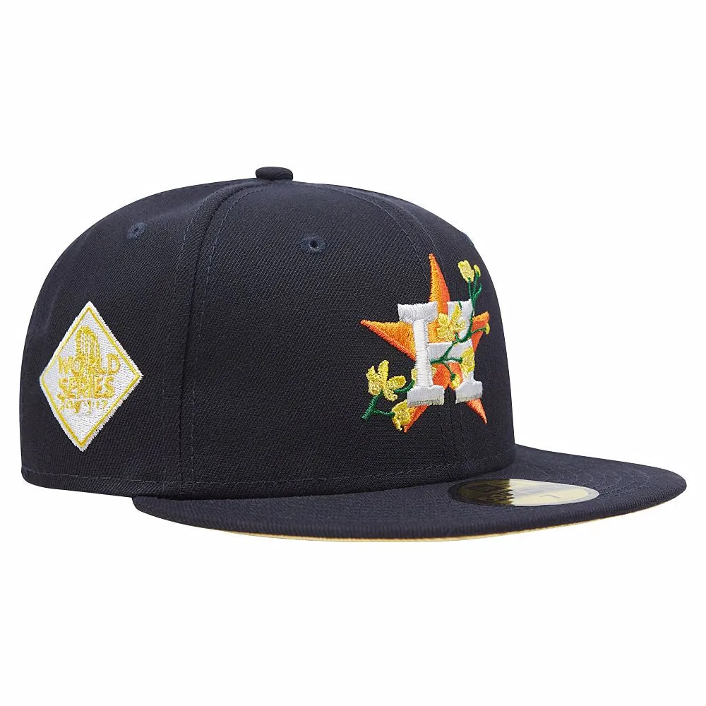Houston Astros Bloom Fitted - Navy