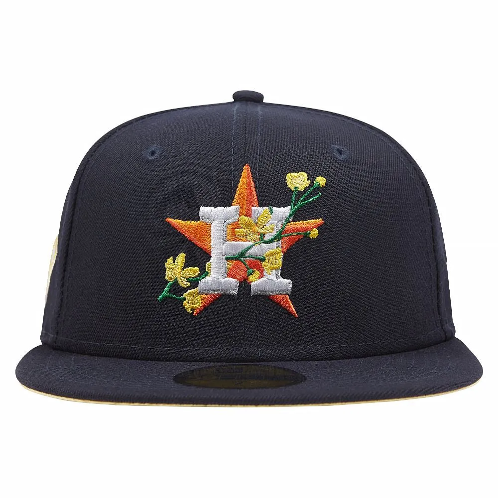 Houston Astros Bloom Fitted - Navy
