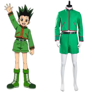Hunter X Hunter Halloween Carnival Suit GON·FREECSS Cosplay Costume Top Shorts Outfit