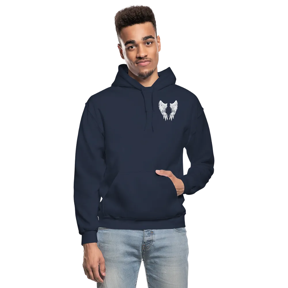 I Have a Guardian Angel I call him Dad Gildan Heavy Blend Adult Hoodie (CK4317)