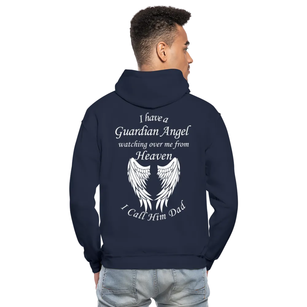 I Have a Guardian Angel I call him Dad Gildan Heavy Blend Adult Hoodie (CK4317)
