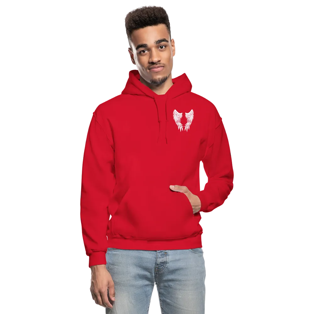 I Have a Guardian Angel I call him Dad Gildan Heavy Blend Adult Hoodie (CK4317)