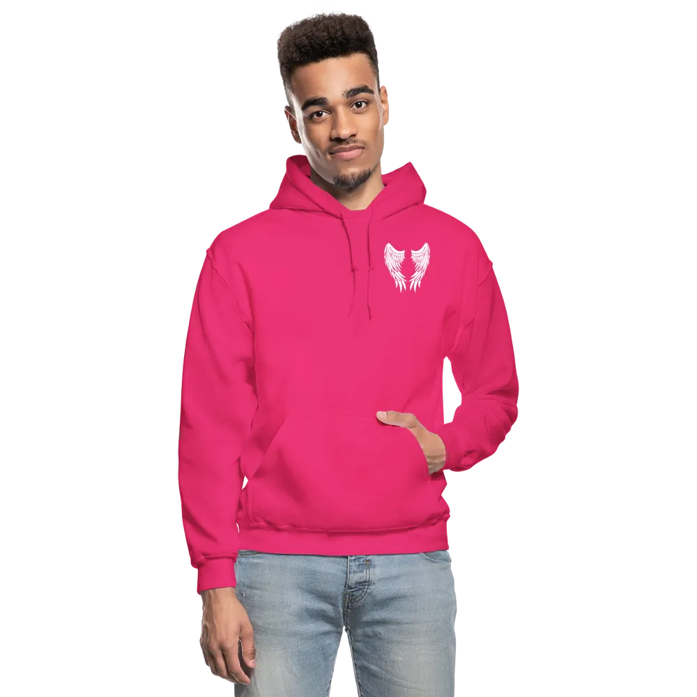 I Have a Guardian Angel I call him Dad Gildan Heavy Blend Adult Hoodie (CK4317)
