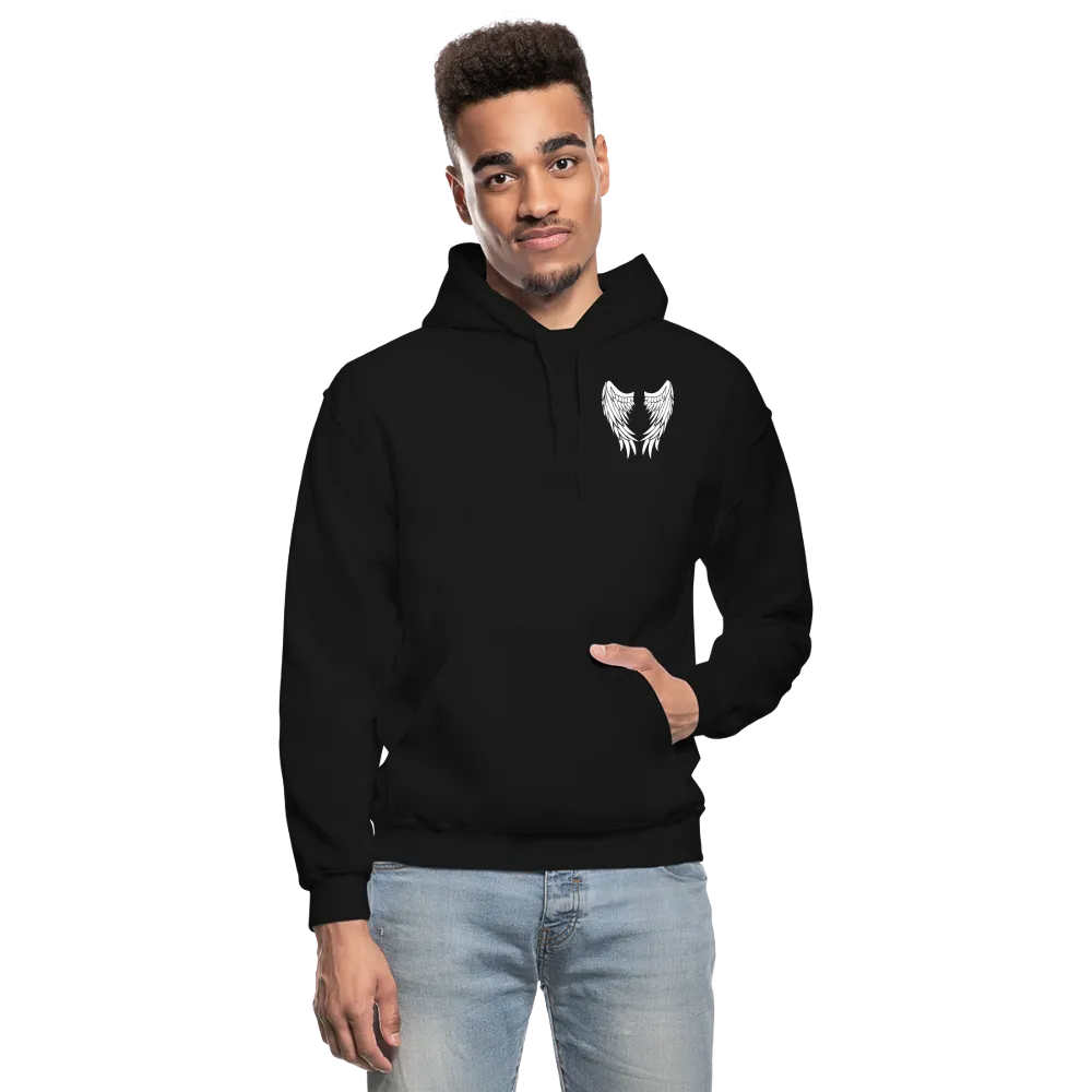 I Have a Guardian Angel I call him Dad Gildan Heavy Blend Adult Hoodie (CK4317)