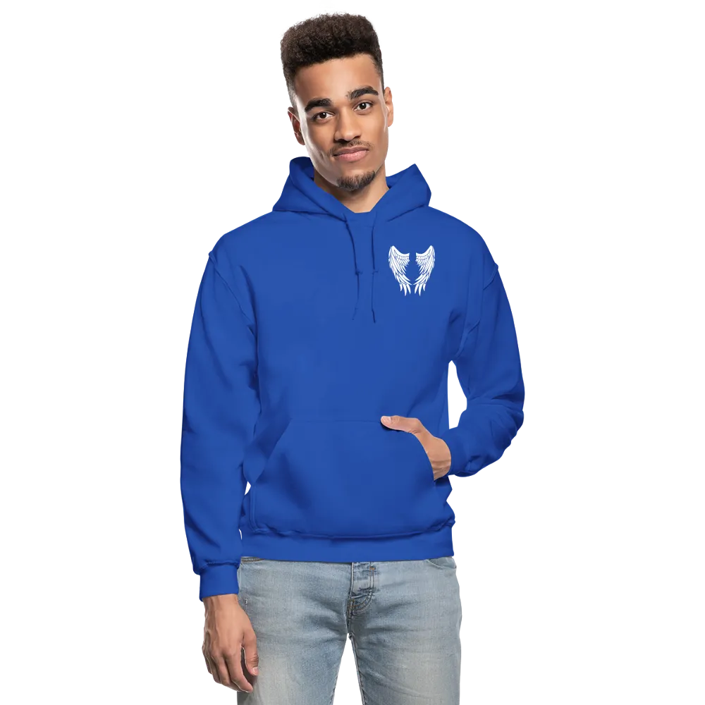 I Have a Guardian Angel I call him Dad Gildan Heavy Blend Adult Hoodie (CK4317)
