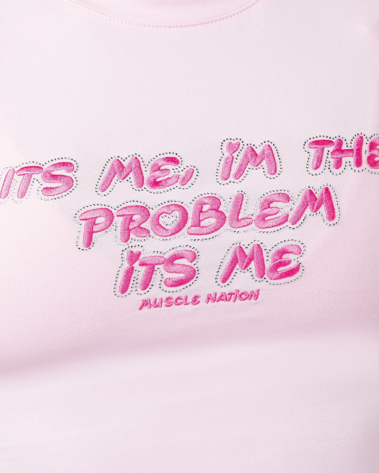 I'm The Problem Baby Tee - Baby Pink