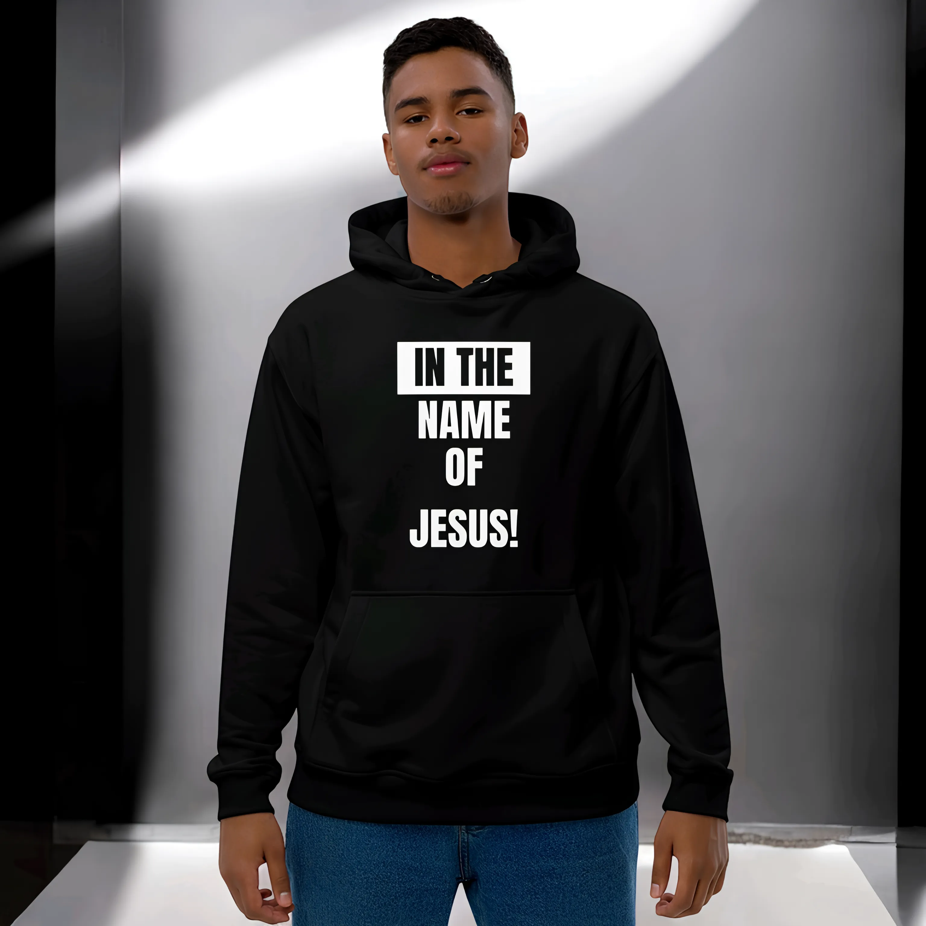 In The Name of JESUS Men's Premium eco hoodie