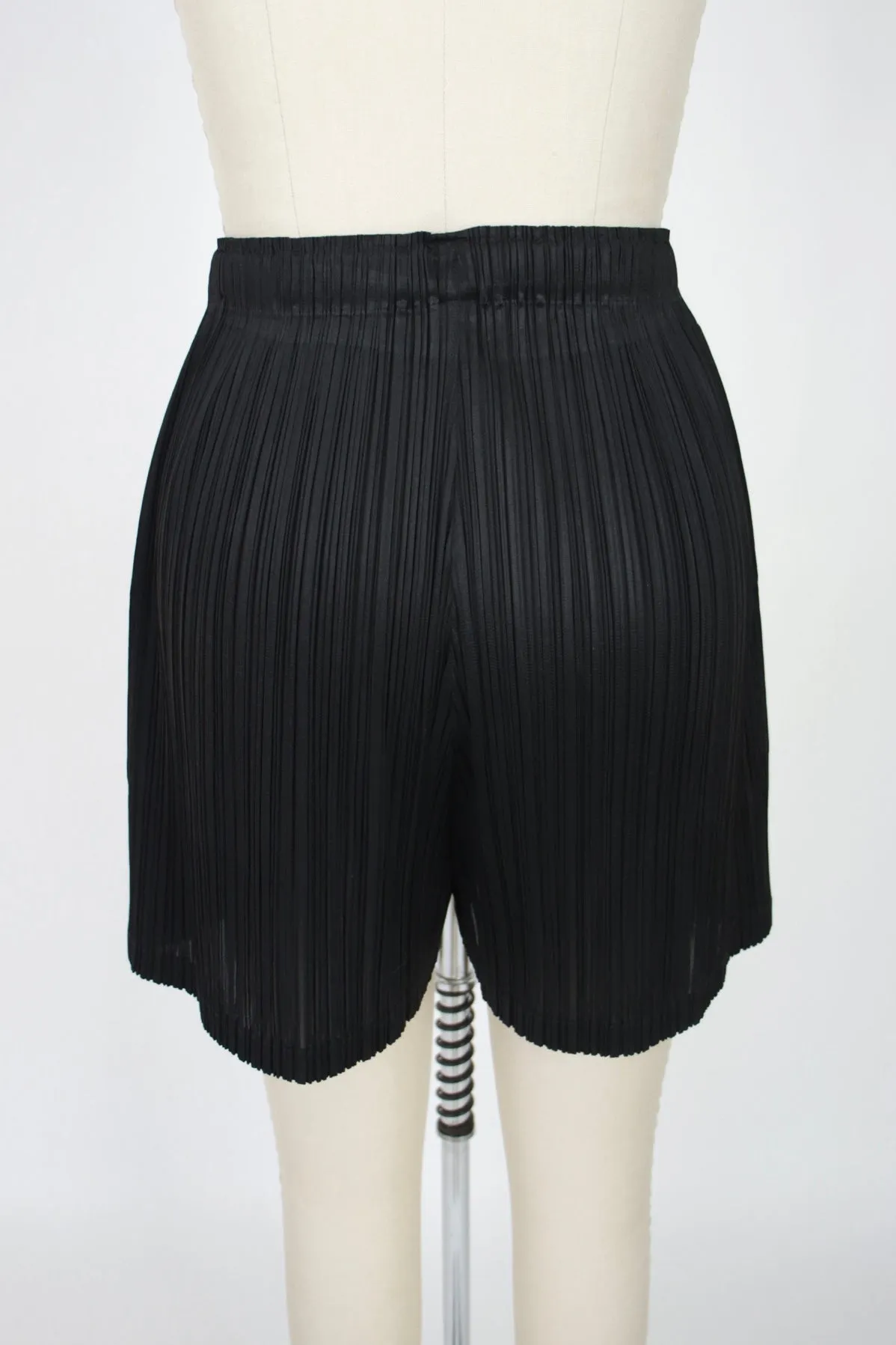 Issey Miyake Pleats Please Plissé Mini Shorts