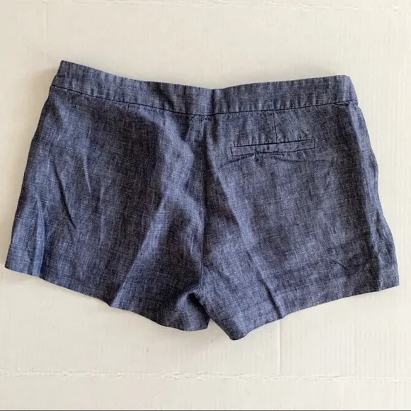 JOIE Blue Merci Chambray Linen Shorts