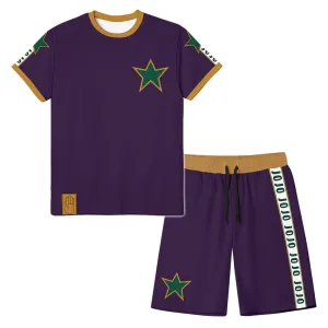 JoJo‘s Bizarre Adventure: Stone Ocean Kujo Jotaro Cosplay Costume 3D Print T-shirt Shorts Sets