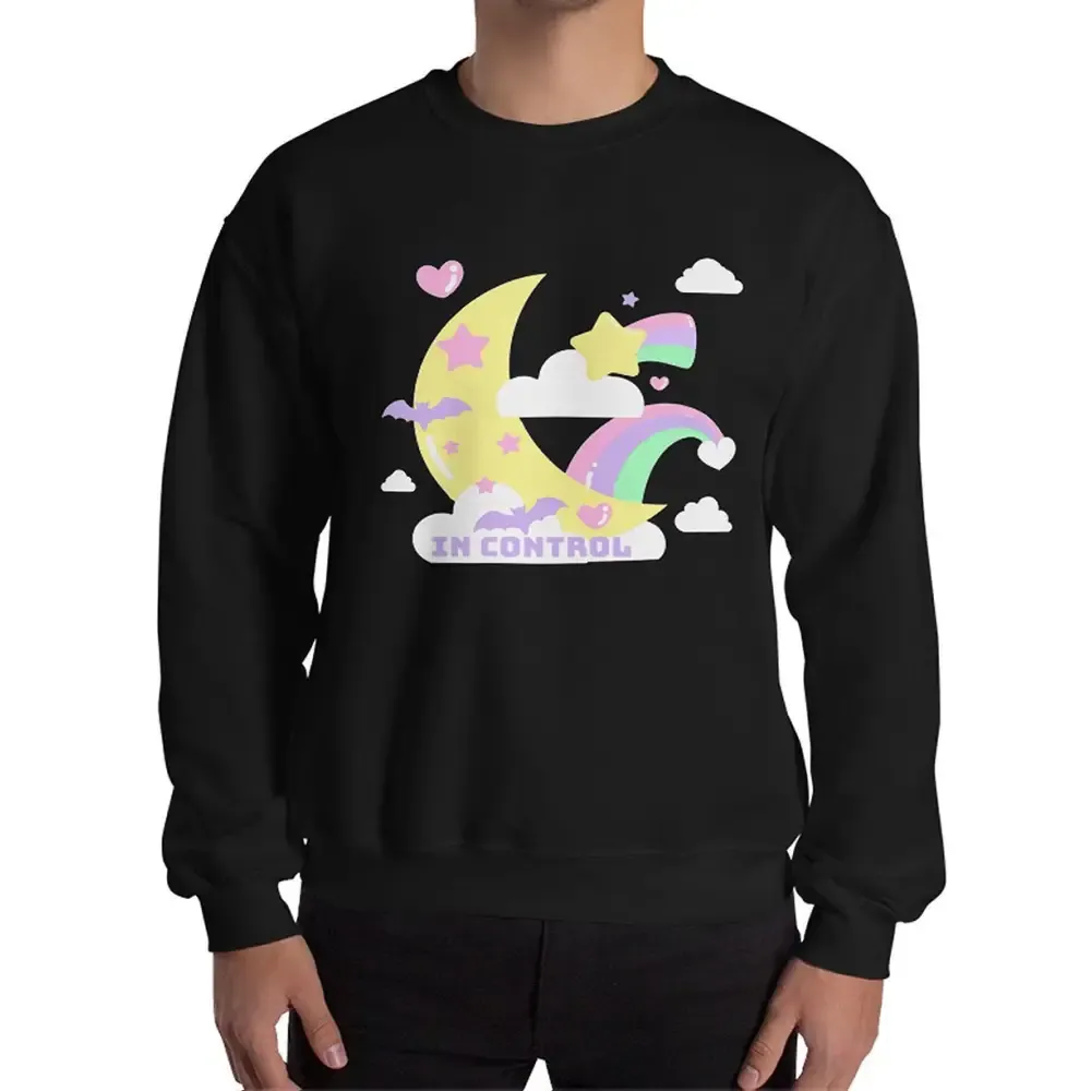 Kawaii Aesthetic Classic Fit Sweatshirt with Air-Jet Spun Yarn