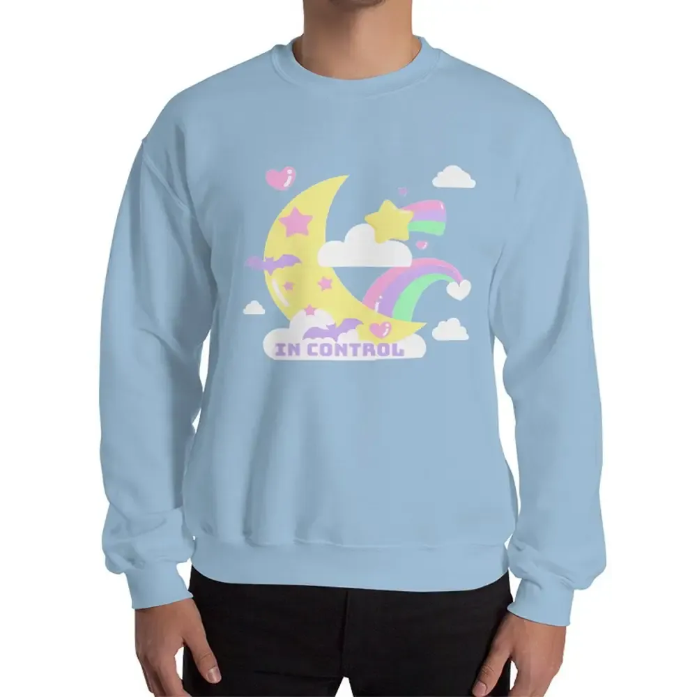 Kawaii Aesthetic Classic Fit Sweatshirt with Air-Jet Spun Yarn