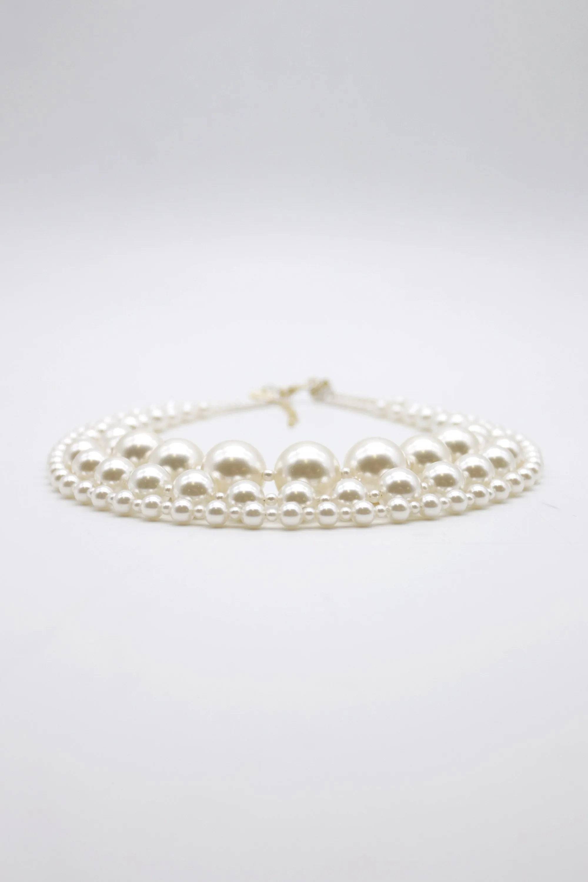Layered Faux Pearl Necklace